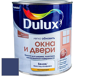 Краска DULUX LUXIUM ОКНА И ДВЕРИ полуматовая краска цвет NCS S 5540-R70B 