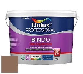 Краска DULUX LUXIUM BINDO НЕГОРЮЧАЯ 9л глубокоматовая краска цвет 80YR 19/177 Century Brown