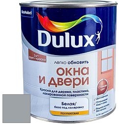 Краска DULUX LUXIUM ОКНА И ДВЕРИ полуматовая краска цвет RAL 7040 