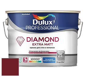 Краска DULUX LUXIUM DIAMOND EXTRA MATT глубокоматовая краска цвет RAL 3004 