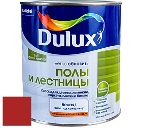 Краска DULUX LUXIUM ПОЛЫ И ЛЕСТНИЦЫ полуглянцевая краска цвет RAL 3000 