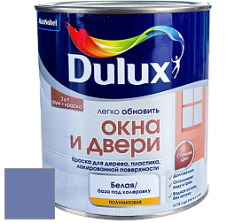 Краска DULUX LUXIUM ОКНА И ДВЕРИ полуматовая краска цвет 81BB 22/273 Juicy Blueberry
