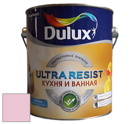 Краска DULUX LUXIUM ULTRA RESIST КУХНЯ И ВАННАЯ матовая ультрастойкая краска цвет 51RR 68/146 Rose trellis 4