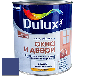 Краска DULUX LUXIUM ОКНА И ДВЕРИ полуматовая краска цвет NCS S 4550-R70B 
