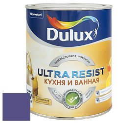 Краска DULUX LUXIUM ULTRA RESIST КУХНЯ И ВАННАЯ полуматовая ультрастойкая краска цвет NCS S 4050-R60B 