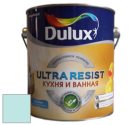 Краска DULUX LUXIUM ULTRA RESIST КУХНЯ И ВАННАЯ матовая ультрастойкая краска цвет NCS S 0520-B50G 