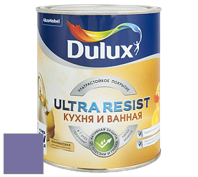 Краска DULUX LUXIUM ULTRA RESIST КУХНЯ И ВАННАЯ полуматовая ультрастойкая краска цвет 10RB 19/262 Amethyst falls 4