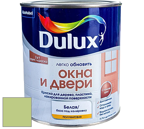 Краска DULUX LUXIUM ОКНА И ДВЕРИ полуматовая краска цвет NCS S 1040-G40Y 