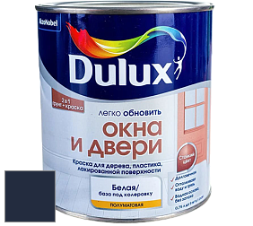 Краска DULUX LUXIUM ОКНА И ДВЕРИ полуматовая краска цвет RAL 5011 