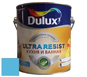 Краска DULUX LUXIUM ULTRA RESIST КУХНЯ И ВАННАЯ матовая ультрастойкая краска цвет 86BG 43/321 Blue Note