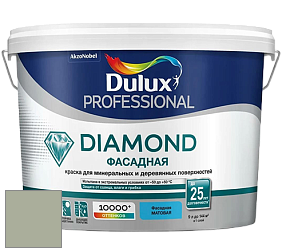 Краска DULUX LUXIUM DIAMOND ФАСАДНАЯ матовая краска цвет NCS S 3010-G40Y 