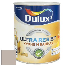 Краска DULUX LUXIUM ULTRA RESIST КУХНЯ И ВАННАЯ полуматовая ультрастойкая краска цвет 90YR 48/062 Light Taupe