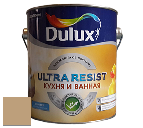 Краска DULUX LUXIUM ULTRA RESIST КУХНЯ И ВАННАЯ матовая ультрастойкая краска цвет 20YY 38/225 Sable Sands