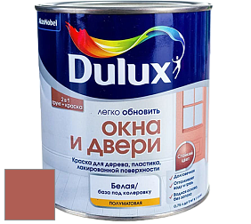 Краска DULUX LUXIUM ОКНА И ДВЕРИ полуматовая краска цвет NCS S 3050-Y80R 