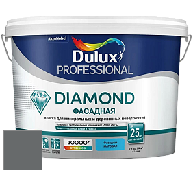Краска DULUX LUXIUM DIAMOND ФАСАДНАЯ матовая краска цвет 03BB 17/015 Grey Cable
