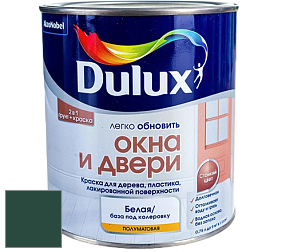 Краска DULUX LUXIUM ОКНА И ДВЕРИ полуматовая краска цвет 07GG 07/143 Country Club