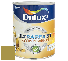 Краска DULUX LUXIUM ULTRA RESIST КУХНЯ И ВАННАЯ полуматовая ультрастойкая краска цвет NCS S 3050-G80Y 