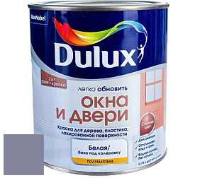 Краска DULUX LUXIUM ОКНА И ДВЕРИ полуматовая краска цвет NCS S 4020-R60B 