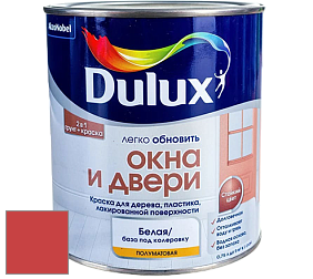 Краска DULUX LUXIUM ОКНА И ДВЕРИ полуматовая краска цвет NCS S 1080-Y90R 