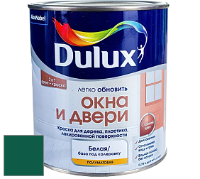 Краска DULUX LUXIUM ОКНА И ДВЕРИ полуматовая краска цвет NCS S 5540-B90G 