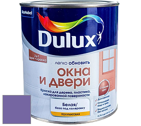 Краска DULUX LUXIUM ОКНА И ДВЕРИ полуматовая краска цвет 20RB 17/334 
