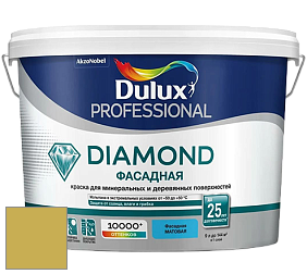 Краска DULUX LUXIUM DIAMOND ФАСАДНАЯ матовая краска цвет NCS S 2050-G90Y 