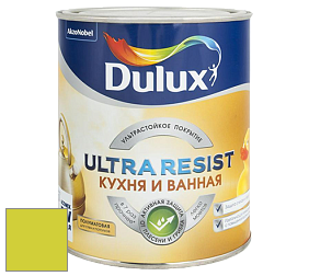 Краска DULUX LUXIUM ULTRA RESIST КУХНЯ И ВАННАЯ полуматовая ультрастойкая краска цвет NCS S 0570-G60Y 
