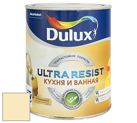 Краска DULUX LUXIUM ULTRA RESIST КУХНЯ И ВАННАЯ полуматовая ультрастойкая краска цвет NCS S 0515-Y 
