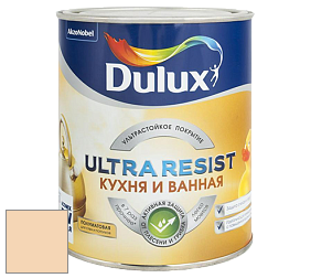 Краска DULUX LUXIUM ULTRA RESIST КУХНЯ И ВАННАЯ полуматовая ультрастойкая краска цвет 10YY 72/200 White Tangerine