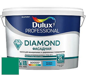 Краска DULUX LUXIUM DIAMOND ФАСАДНАЯ матовая краска цвет 30GG 18/450 Racing Green