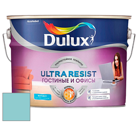 Краска DULUX LUXIUM ULTRA RESIST ГОСТИНЫЕ И ОФИСЫ ультрастойкая матовая краска цвет NCS S 1030-B30G 
